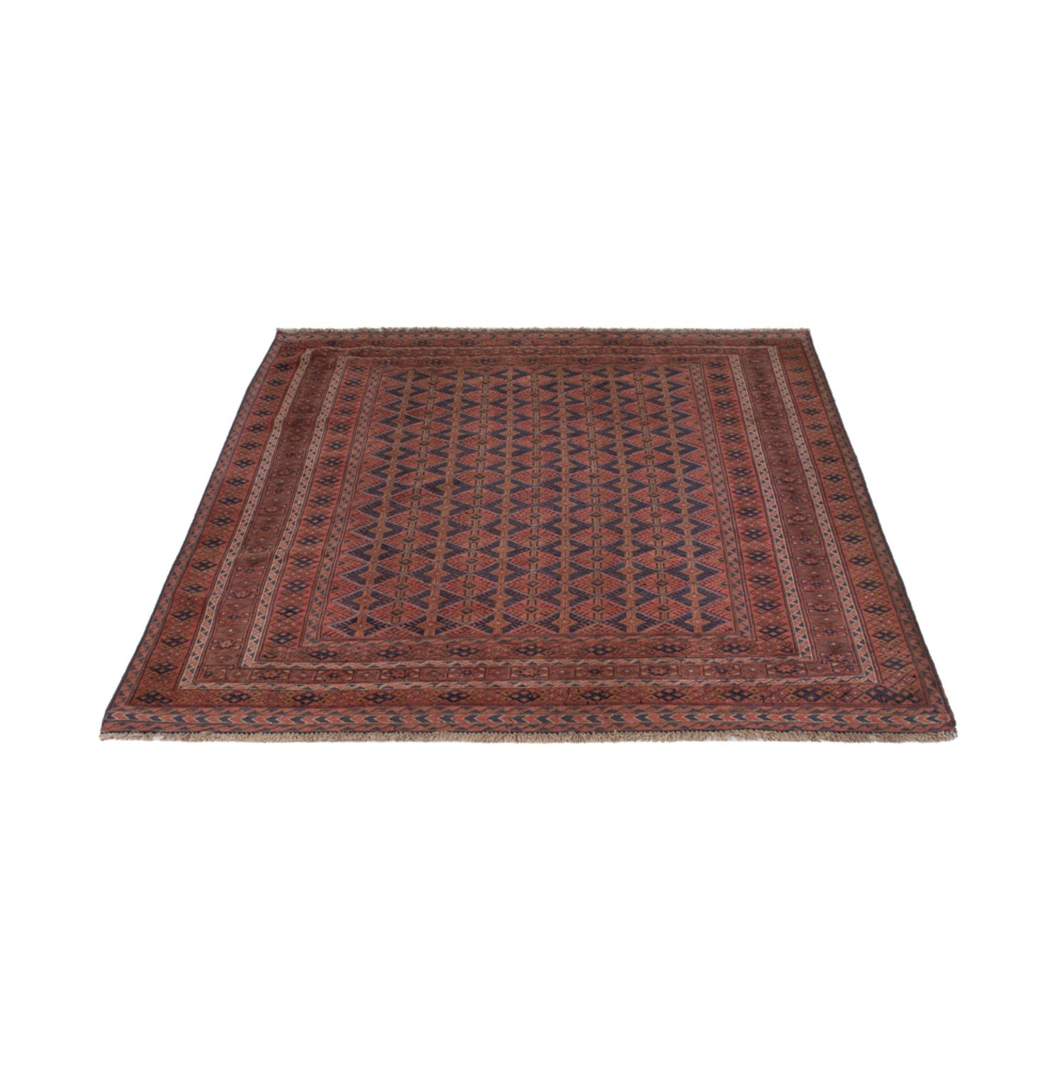 Kelim Rug - Oriental - 198 x 162 cm - dark red