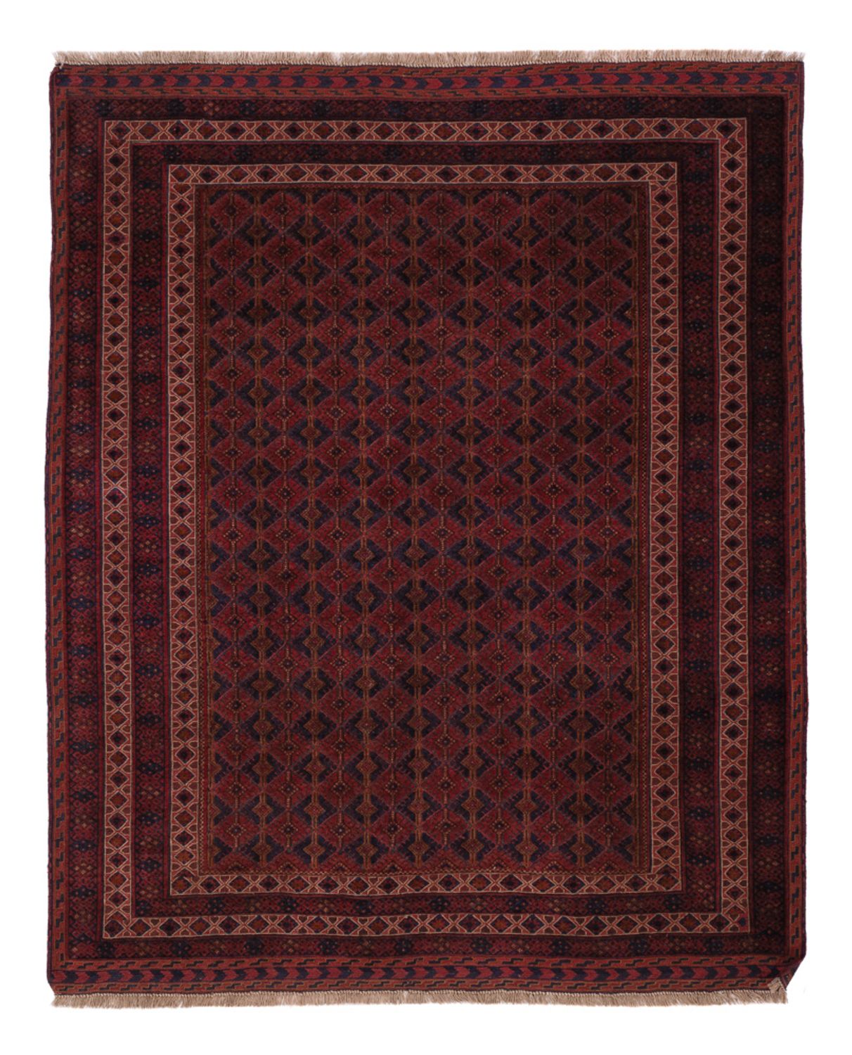Kelim Rug - Oriental - 190 x 155 cm - dark red