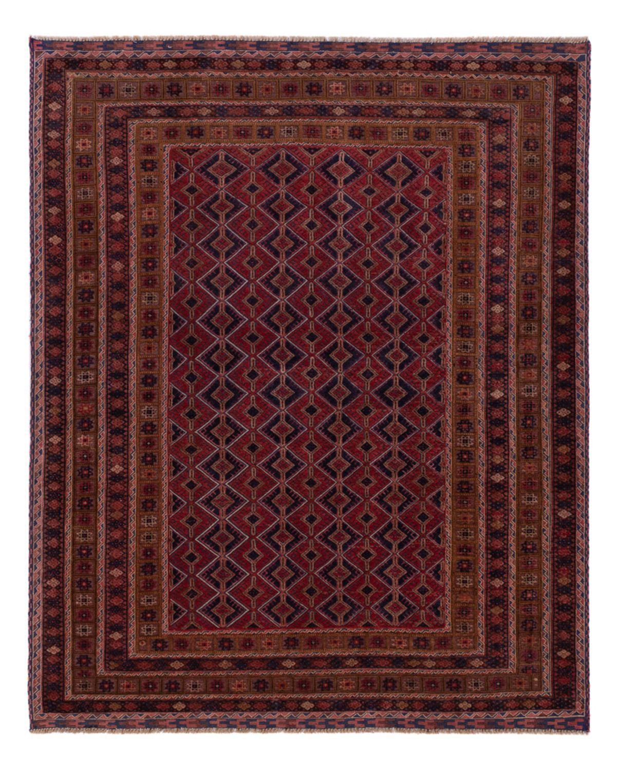 Kelim Rug - Oriental - 190 x 153 cm - dark red