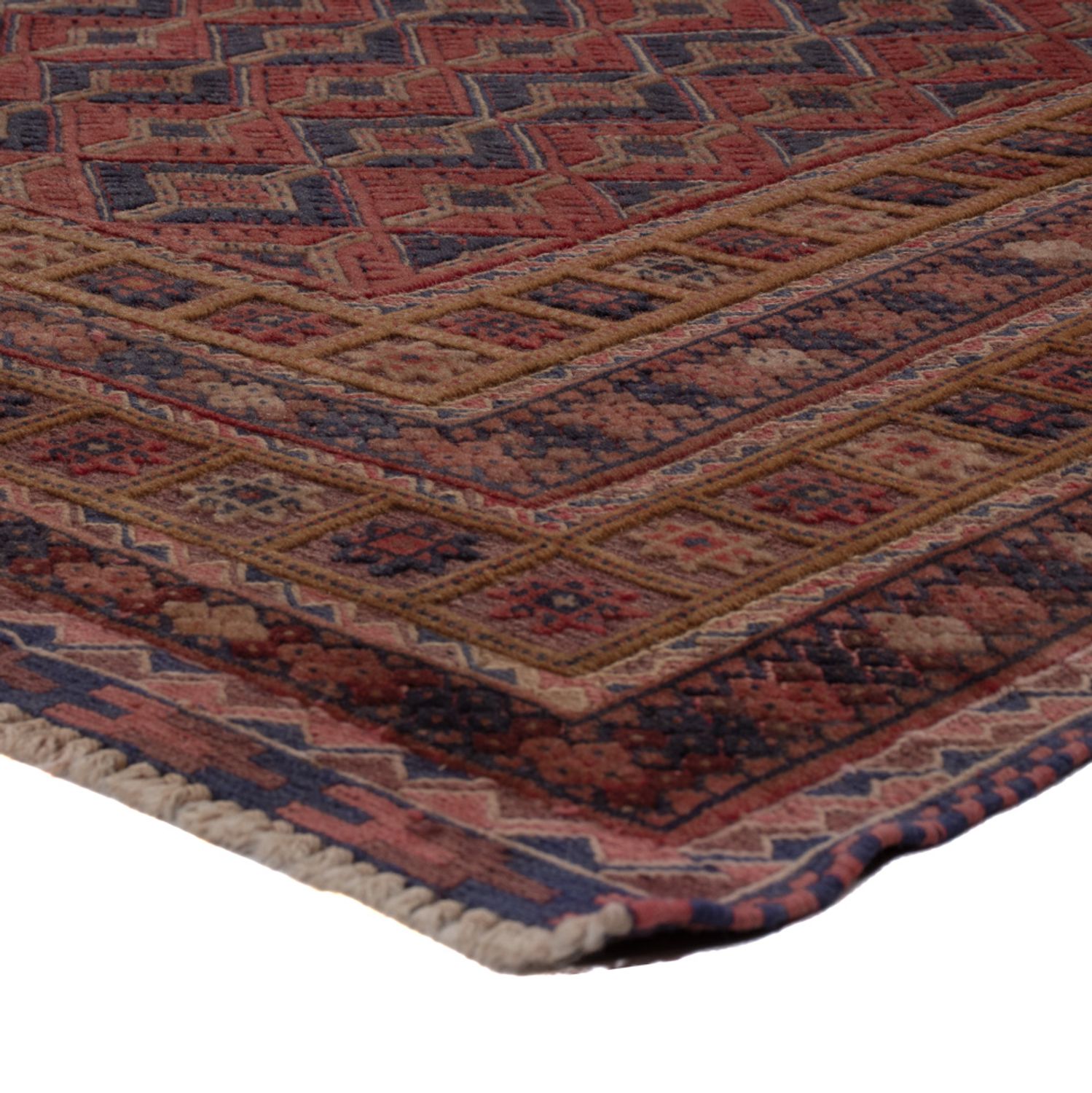 Kelim Rug - Oriental - 190 x 153 cm - dark red
