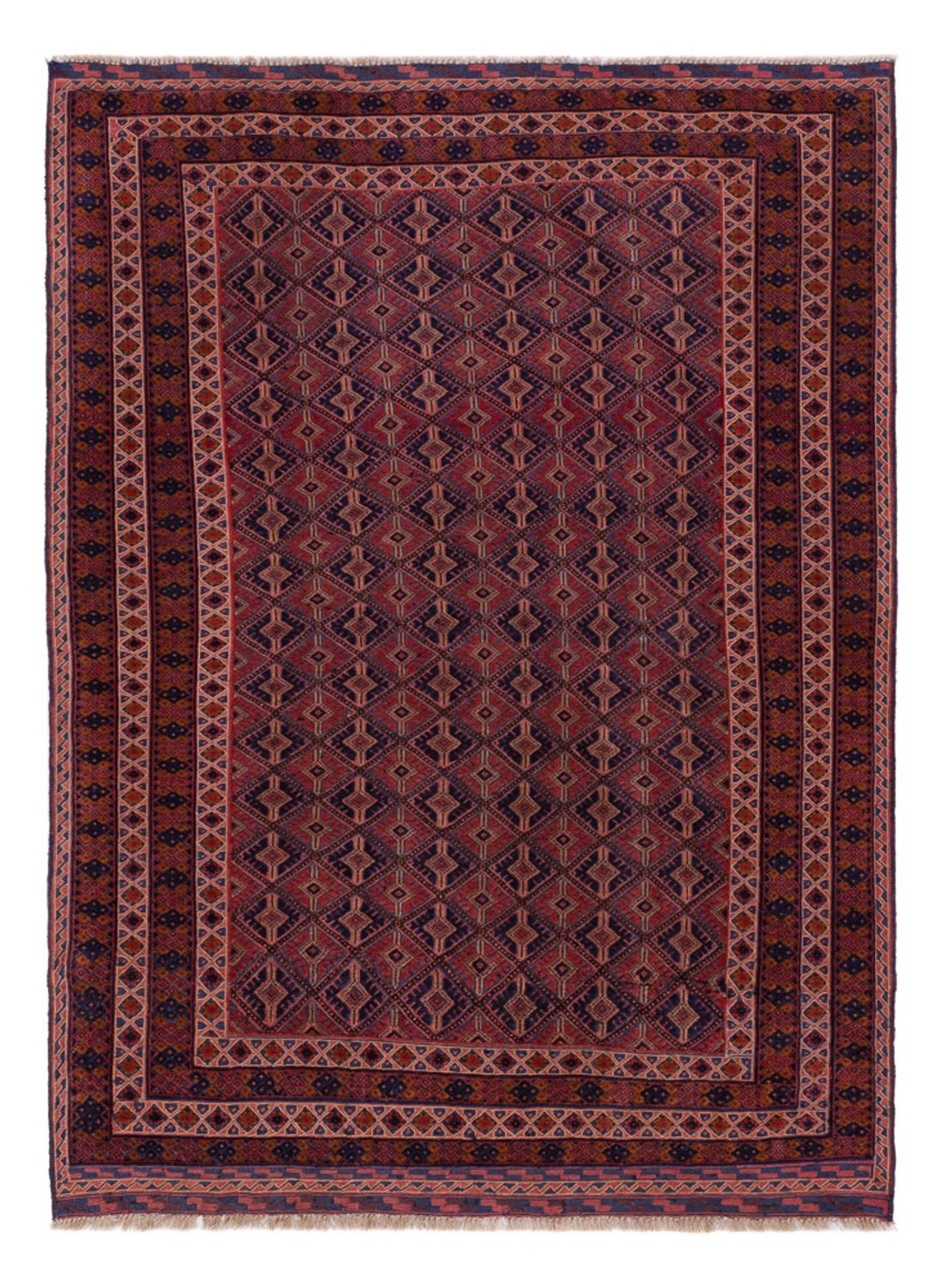 Kelim Rug - Oriental - 190 x 140 cm - dark red