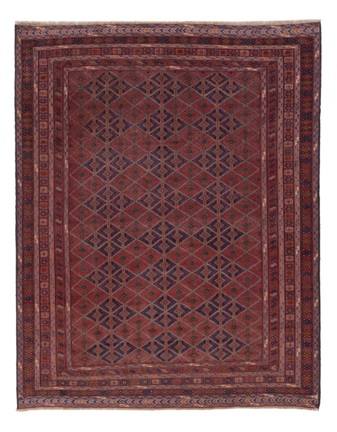 Kelim Rug - Oriental - 193 x 154 cm - dark red