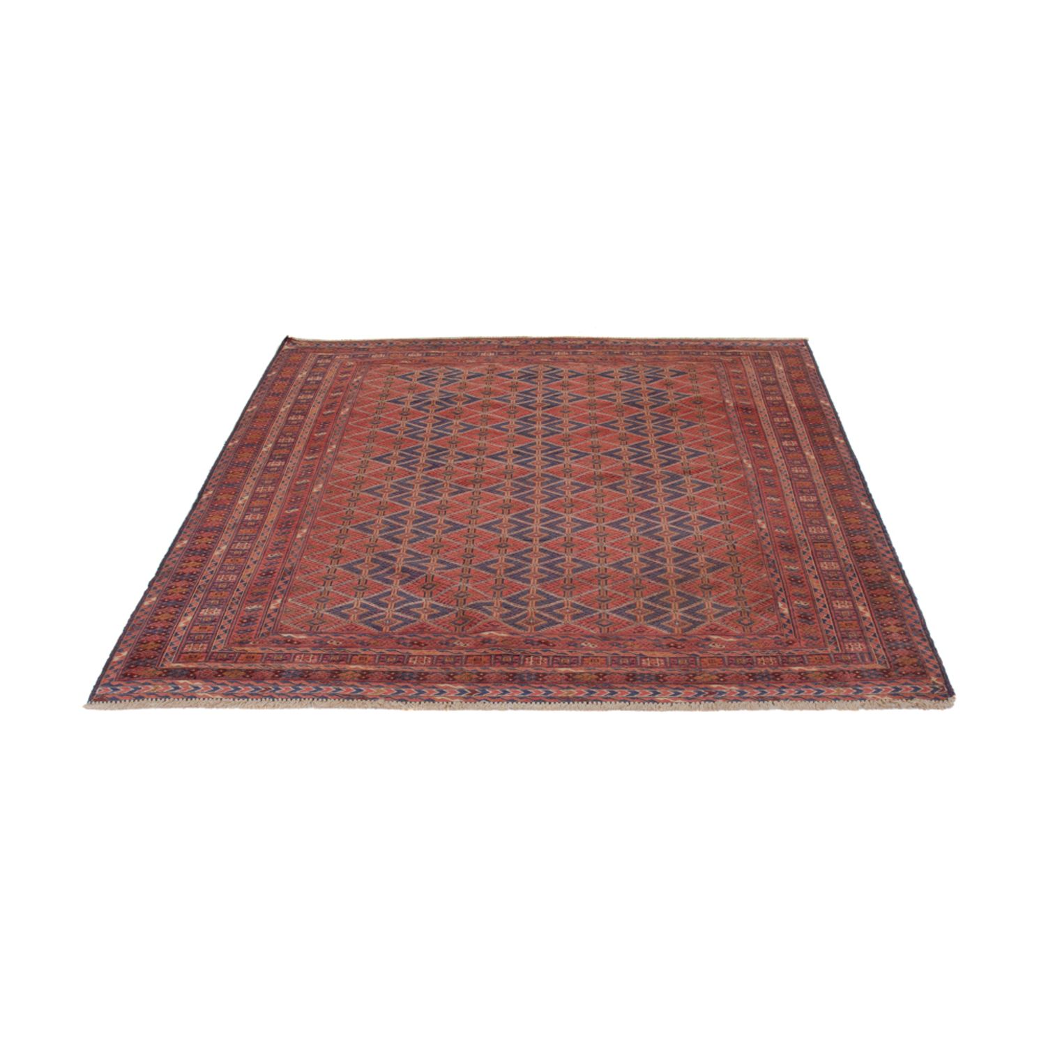 Kelim Rug - Oriental - 193 x 154 cm - dark red