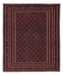 Kelim Rug - Oriental square  - 187 x 161 cm - dark red