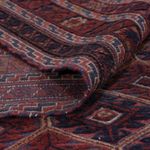 Kelim Rug - Oriental square  - 187 x 161 cm - dark red