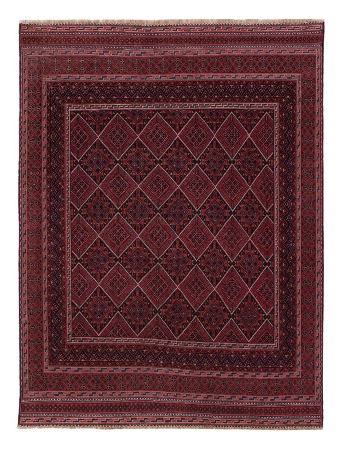 Kelim Rug - Oriental - 186 x 143 cm - dark red