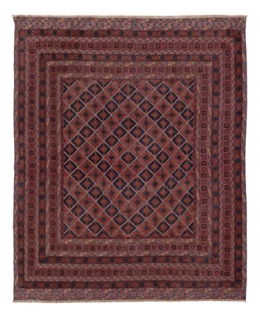 Kelim Rug - Oriental - 193 x 159 cm - dark red