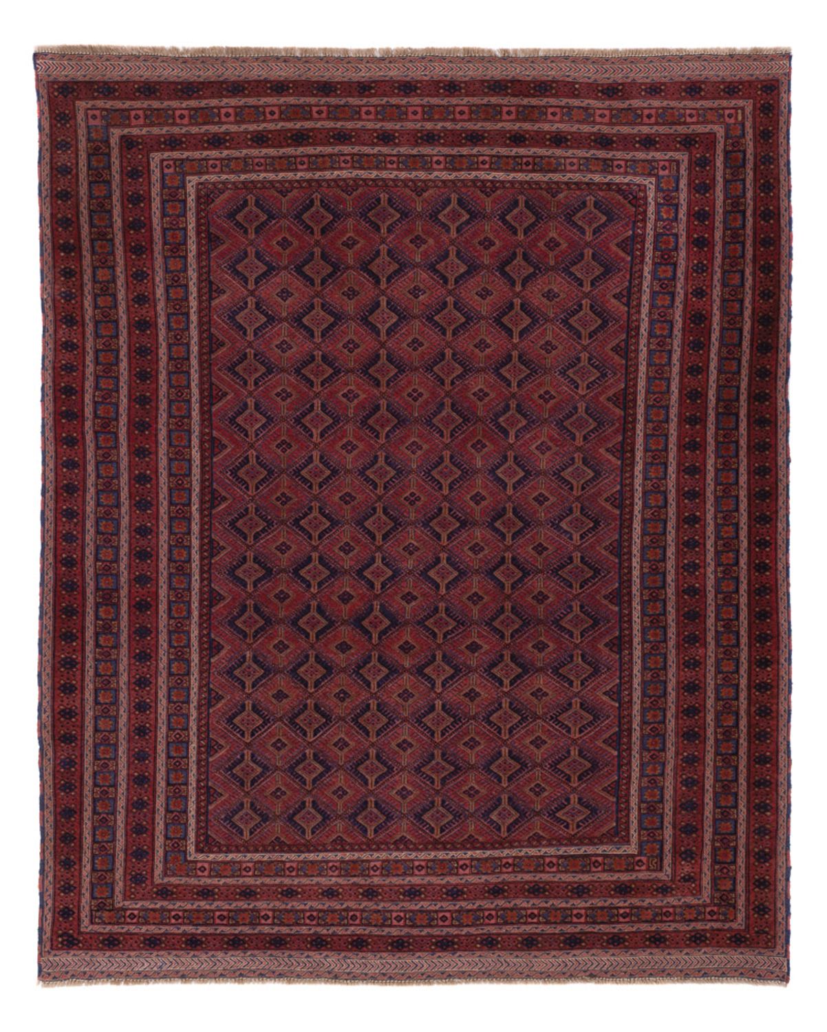 Kelim Rug - Oriental - 205 x 163 cm - dark red