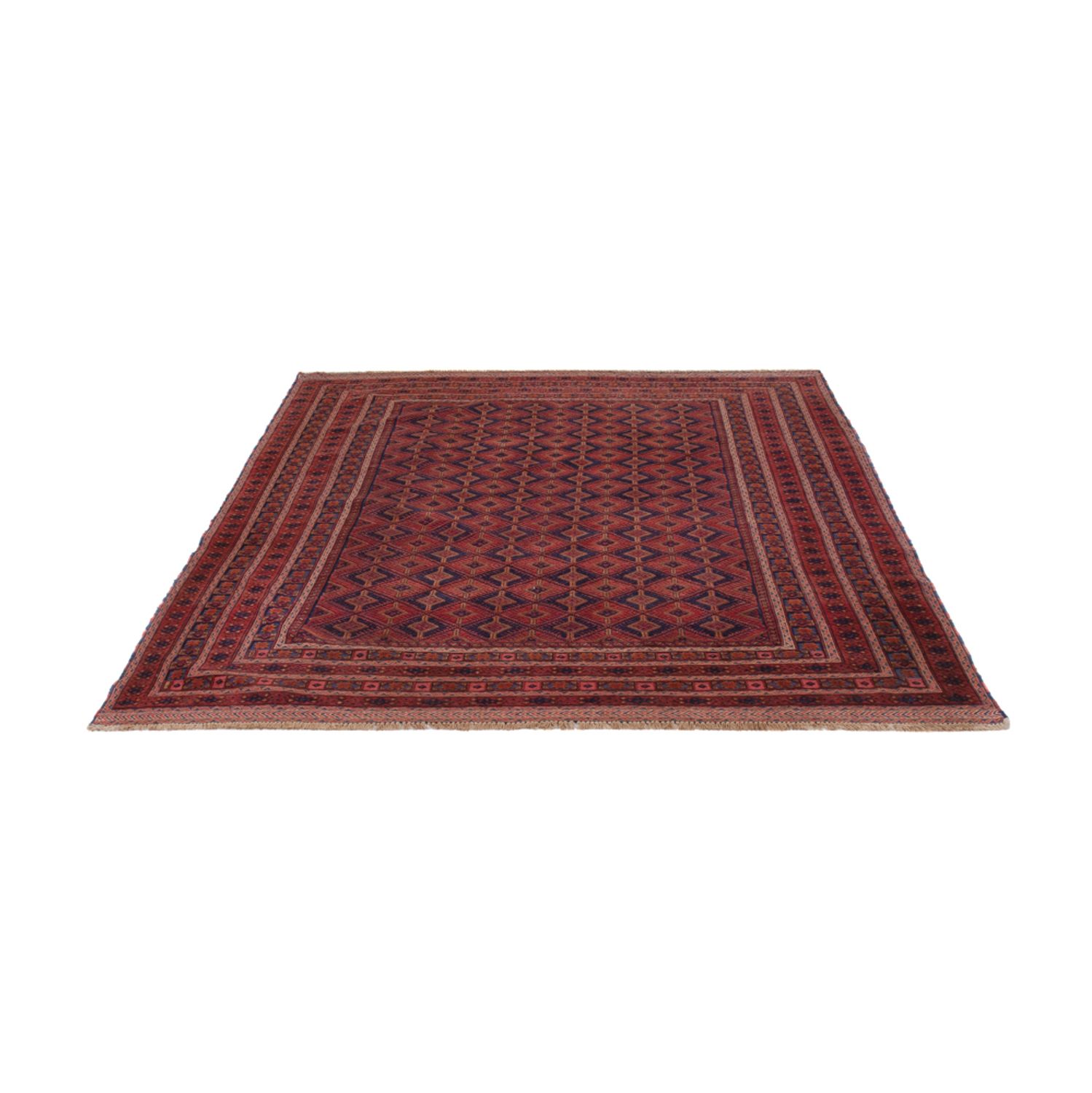 Kelim Rug - Oriental - 205 x 163 cm - dark red