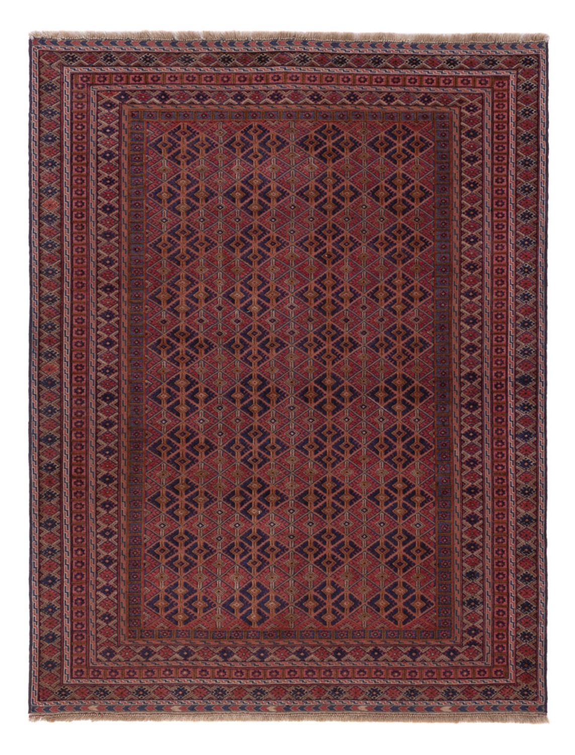 Kelim Rug - Oriental - 196 x 148 cm - dark red