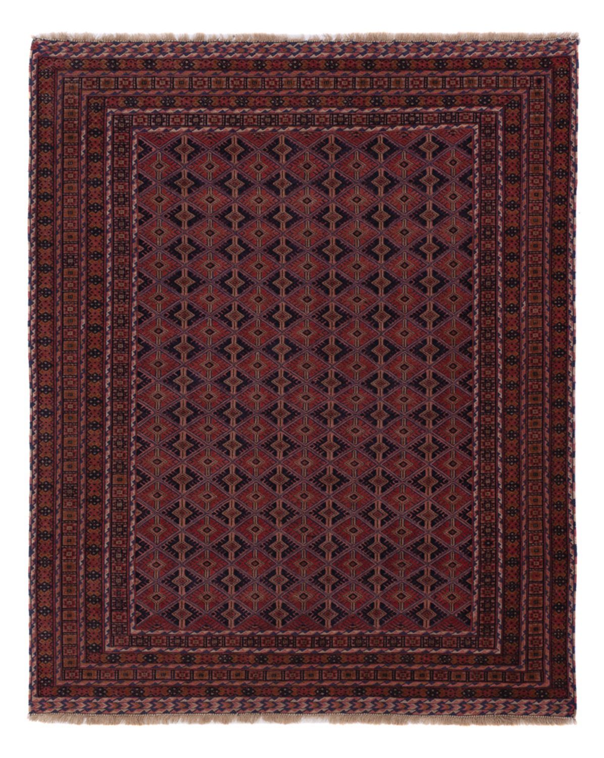 Kelim Rug - Oriental - 193 x 155 cm - dark red