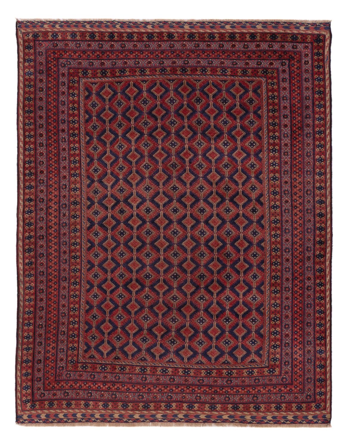 Kelim Rug - Oriental - 191 x 146 cm - dark red