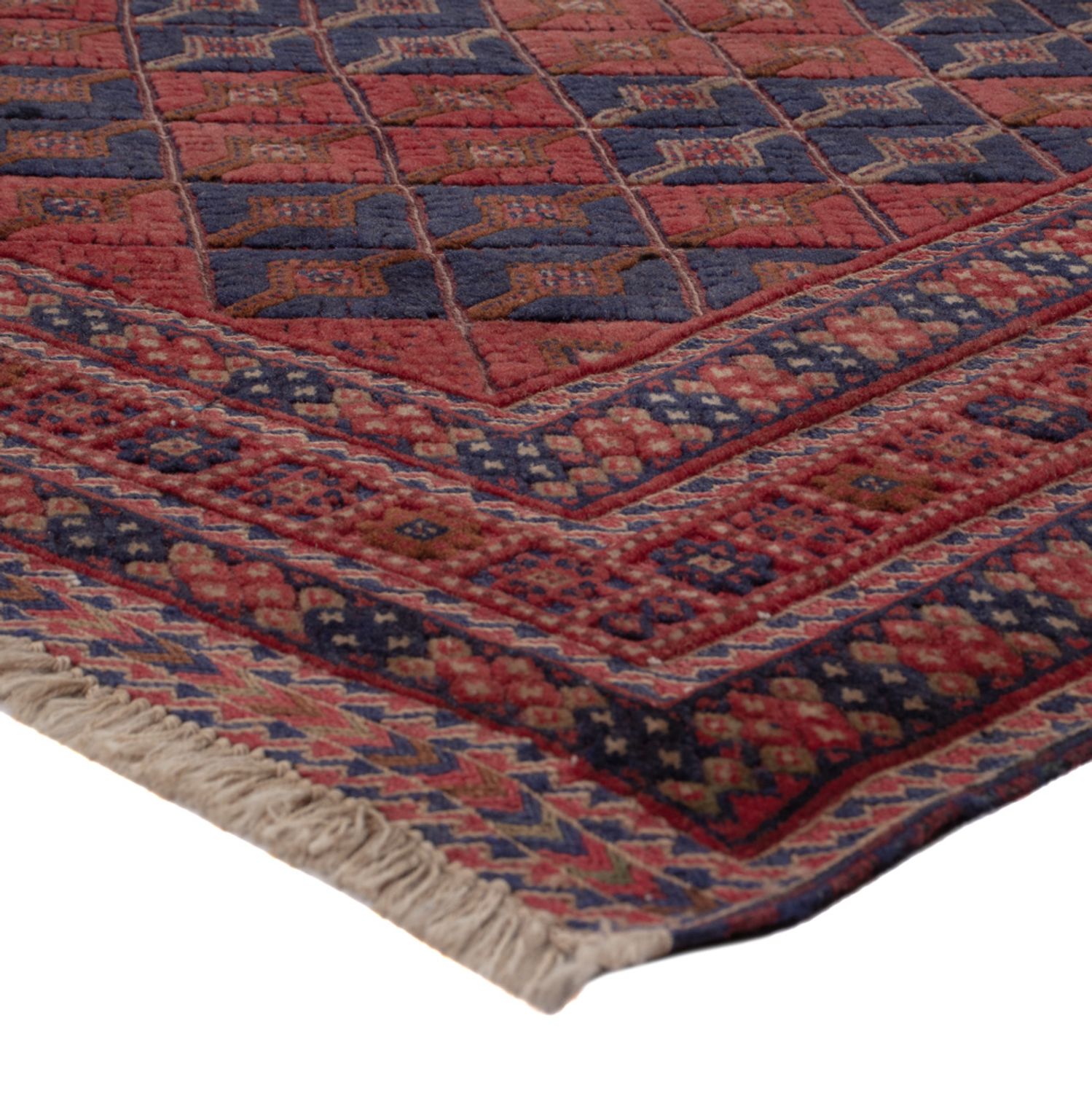 Kelim Rug - Oriental square  - 178 x 160 cm - dark red