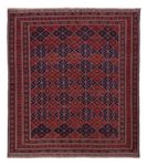 Kelim Rug - Oriental square  - 178 x 160 cm - dark red