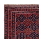 Kelim Rug - Oriental square  - 178 x 160 cm - dark red