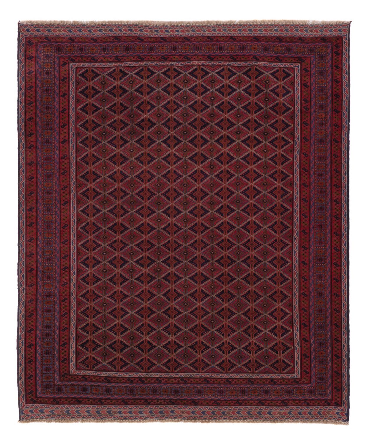 Kelim Rug - Oriental - 179 x 151 cm - dark red