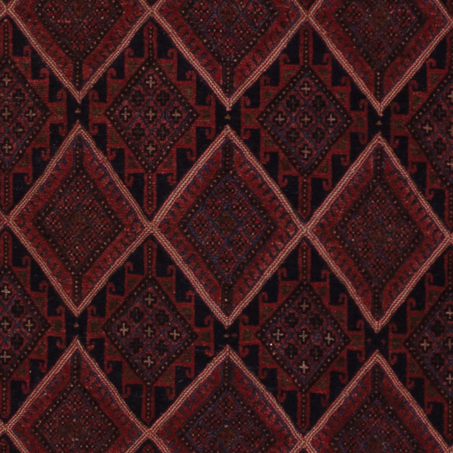 Kelim Rug - Oriental - 203 x 140 cm - dark red