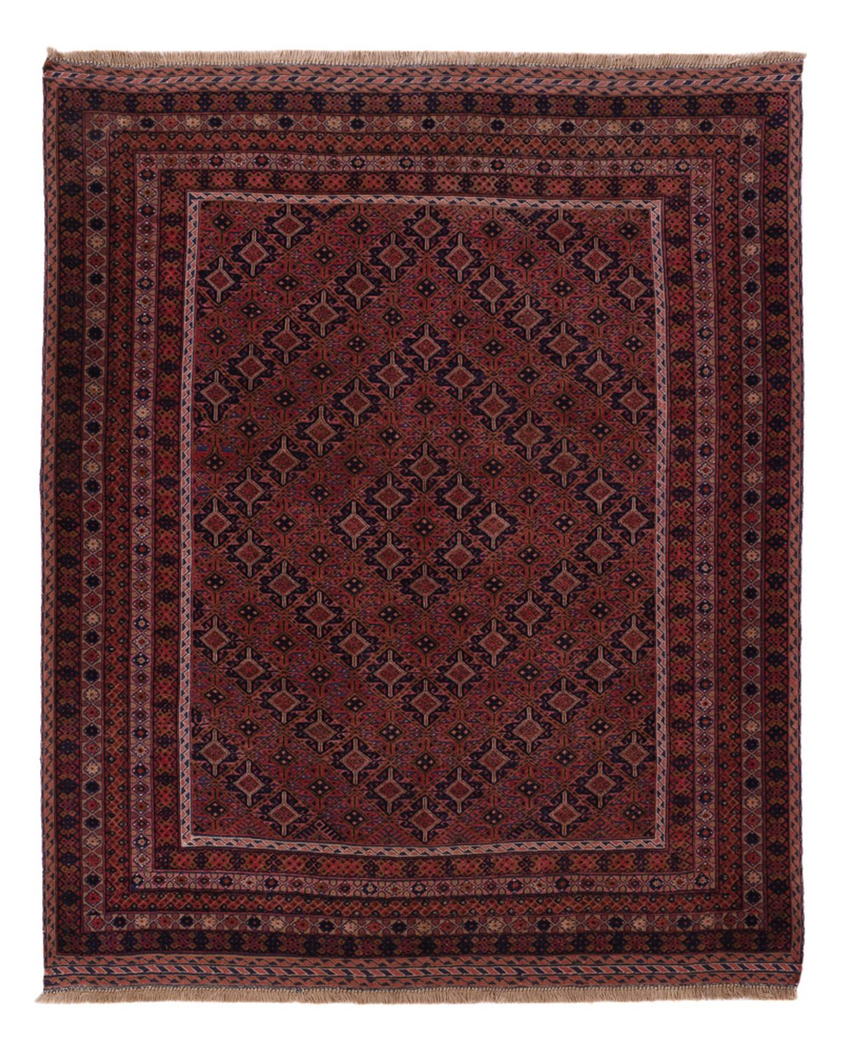 Kelim Rug - Oriental - 197 x 161 cm - dark red