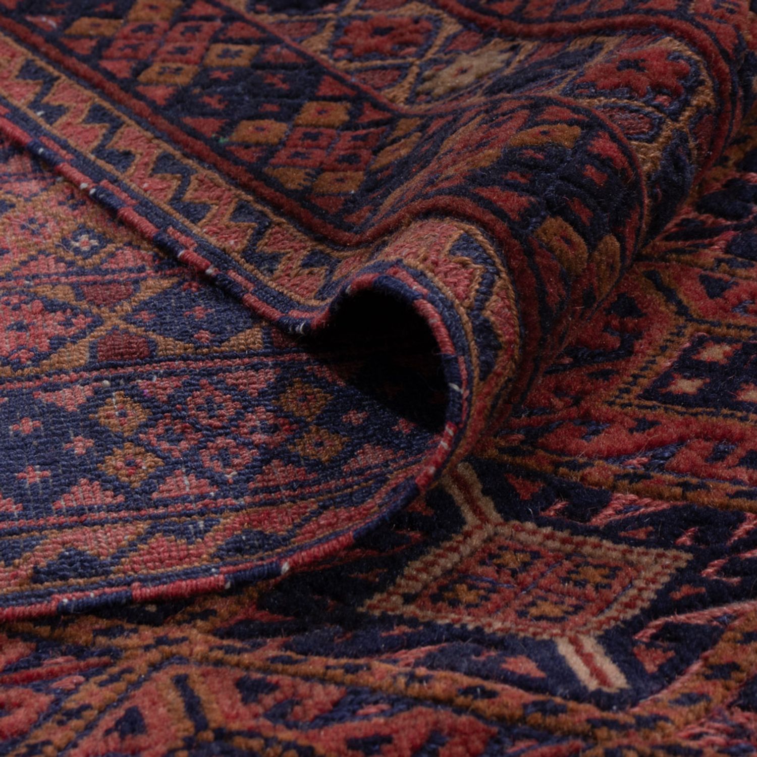 Kelim Rug - Oriental - 197 x 161 cm - dark red