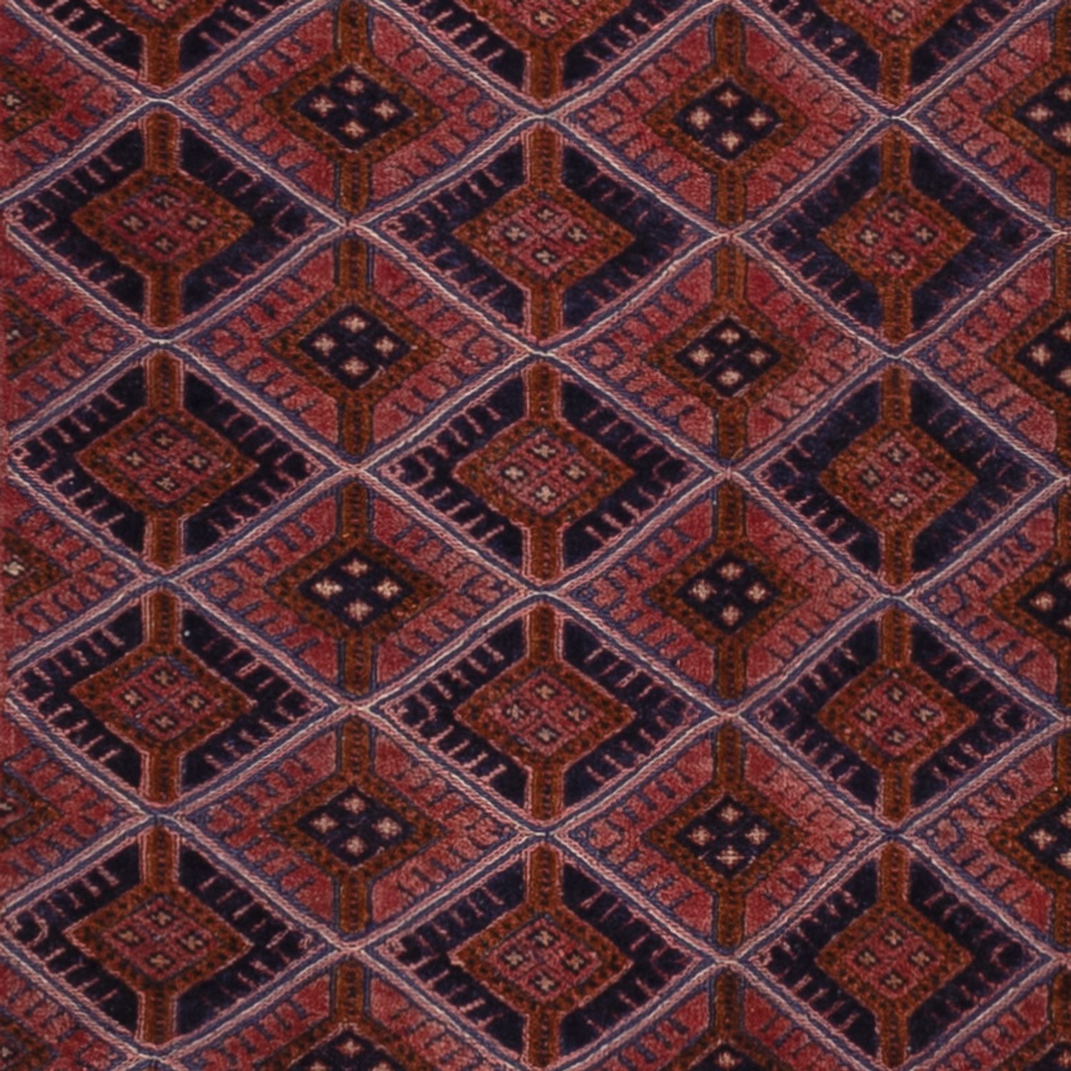 Kelim Rug - Oriental - 198 x 155 cm - dark red