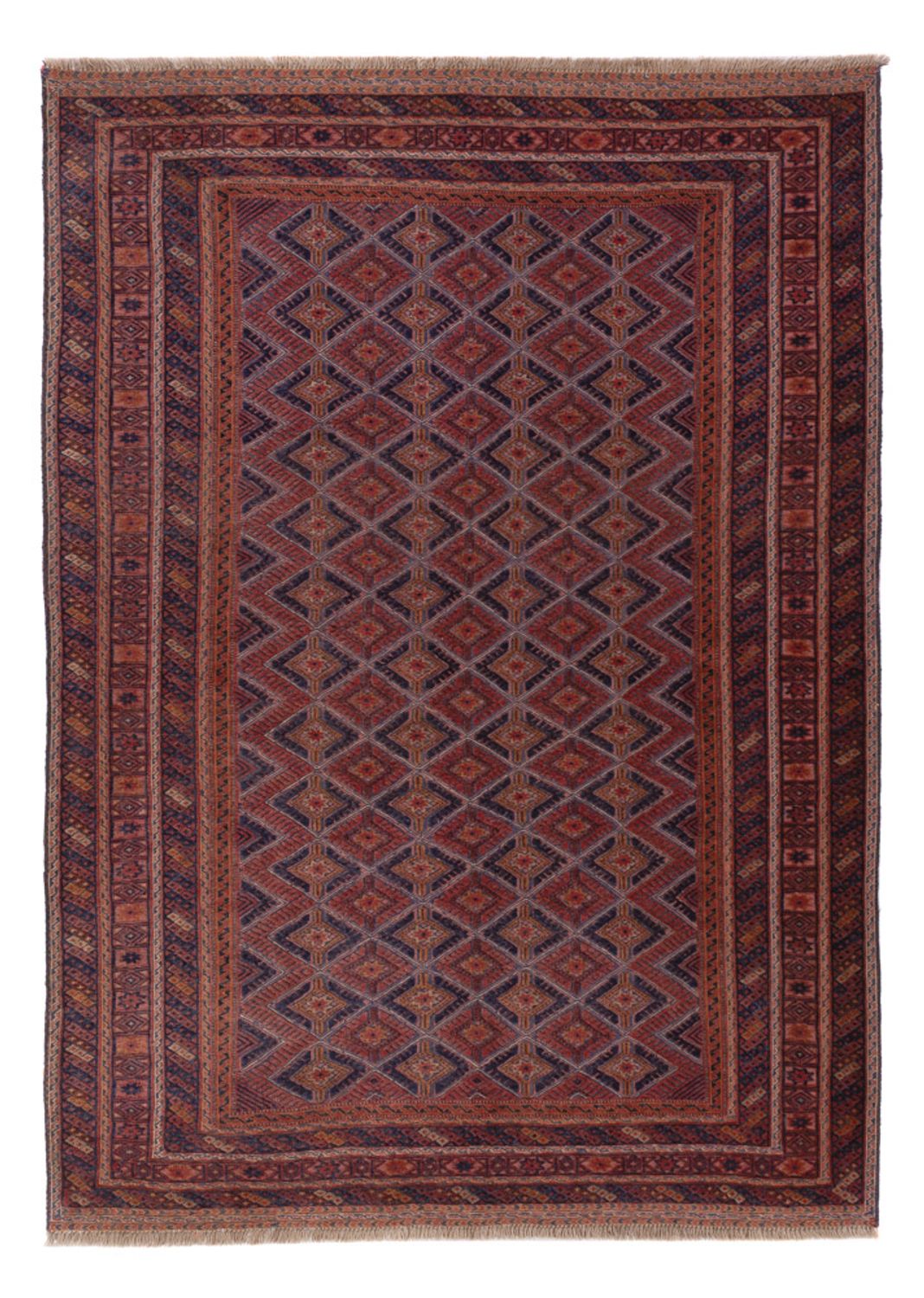 Kelim Rug - Oriental - 210 x 148 cm - dark red