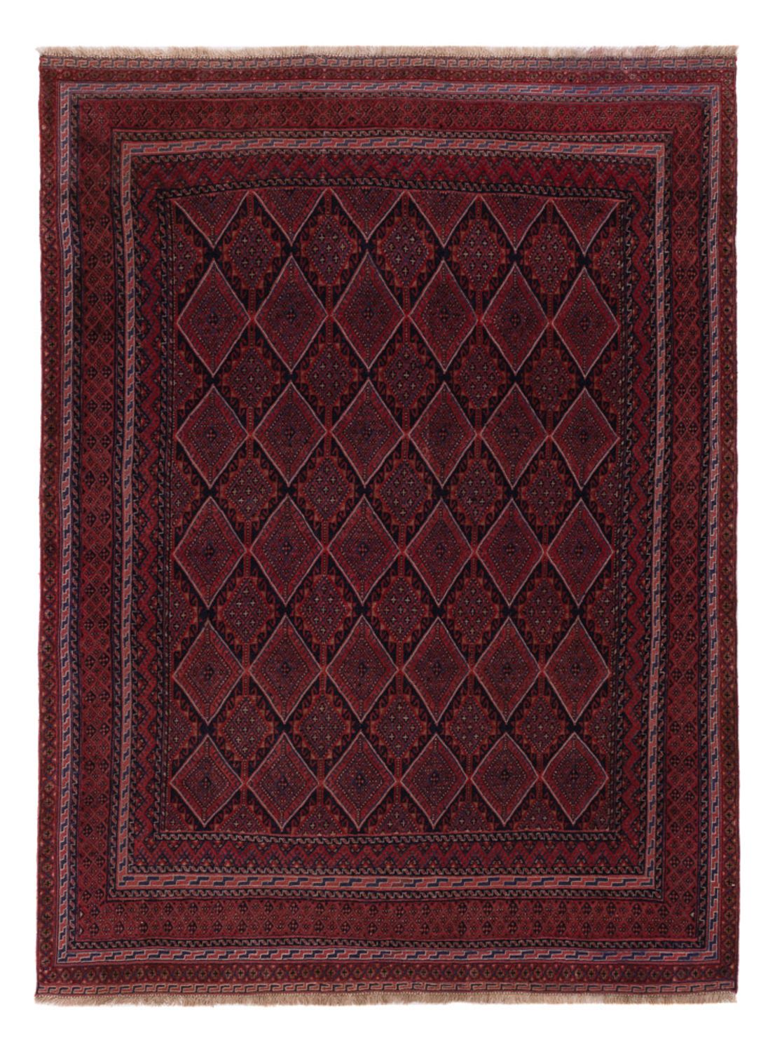 Kelim Rug - Oriental - 197 x 146 cm - dark red