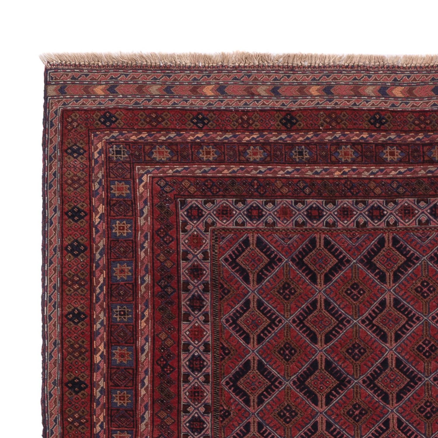 Kelim Rug - Oriental - 196 x 159 cm - dark red