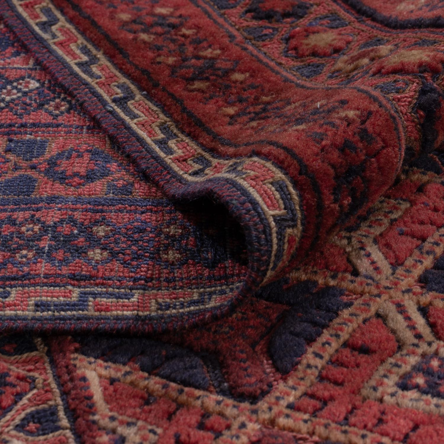 Kelim Rug - Oriental - 206 x 166 cm - dark red