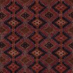 Kelim Rug - Oriental square  - 189 x 157 cm - dark red