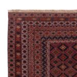 Kelim Rug - Oriental square  - 189 x 157 cm - dark red