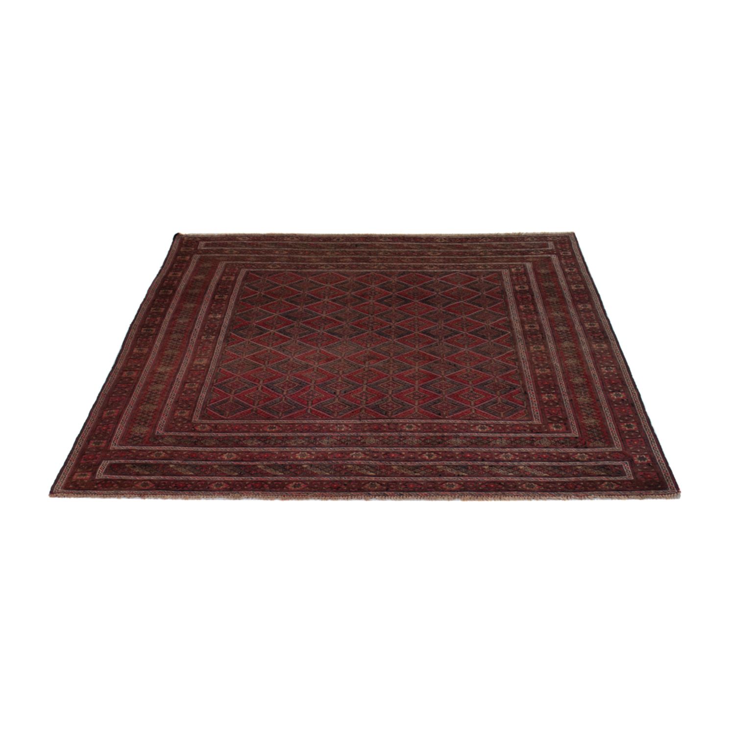 Kelim Rug - Oriental - 184 x 155 cm - dark red