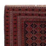 Kelim Rug - Oriental square  - 185 x 160 cm - dark red