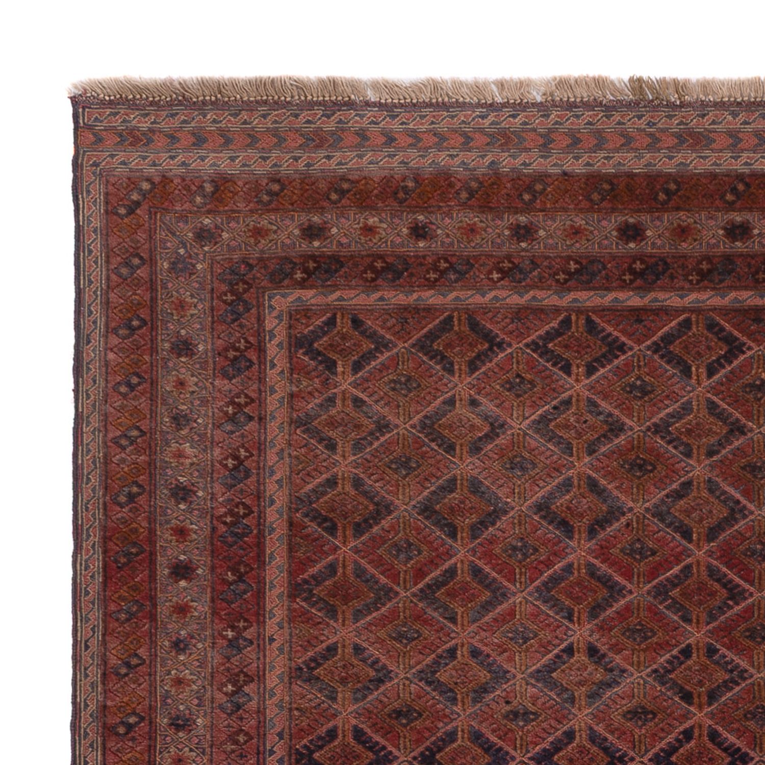 Kelim Rug - Oriental - 193 x 150 cm - dark red