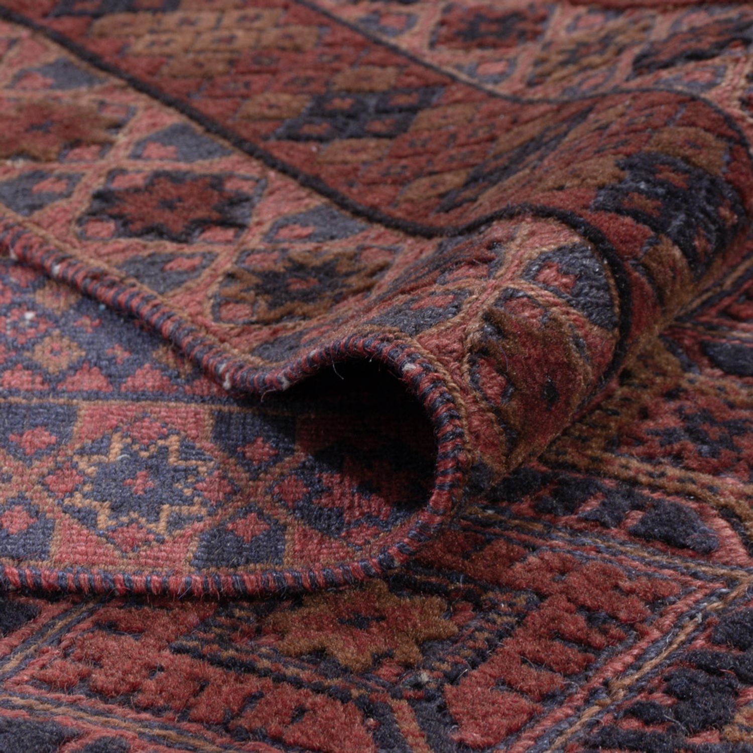 Kelim Rug - Oriental - 193 x 146 cm - dark red