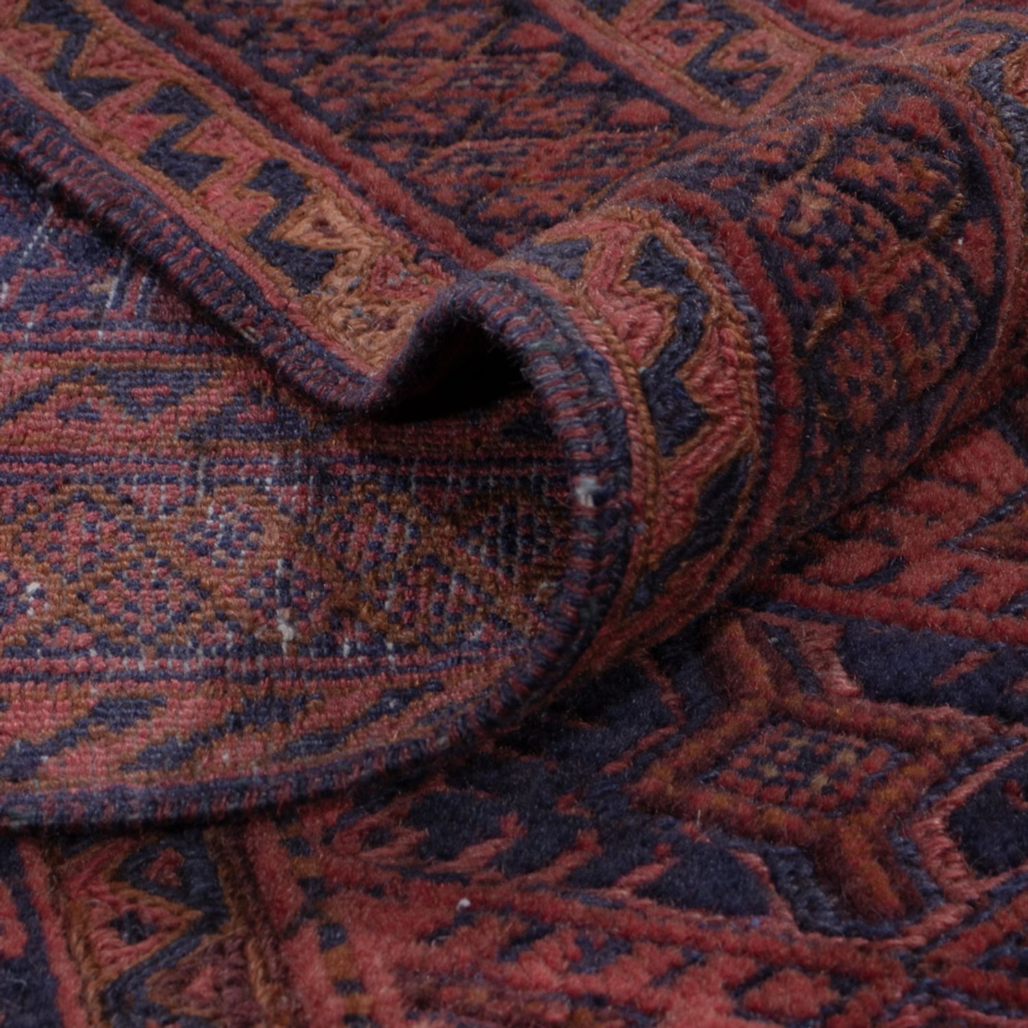 Kelim Rug - Oriental - 195 x 160 cm - dark red