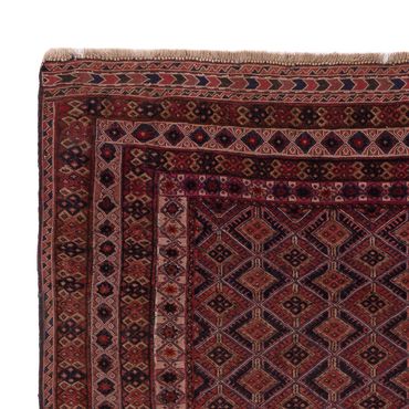 Kelim Rug - Oriental - 192 x 150 cm - dark red