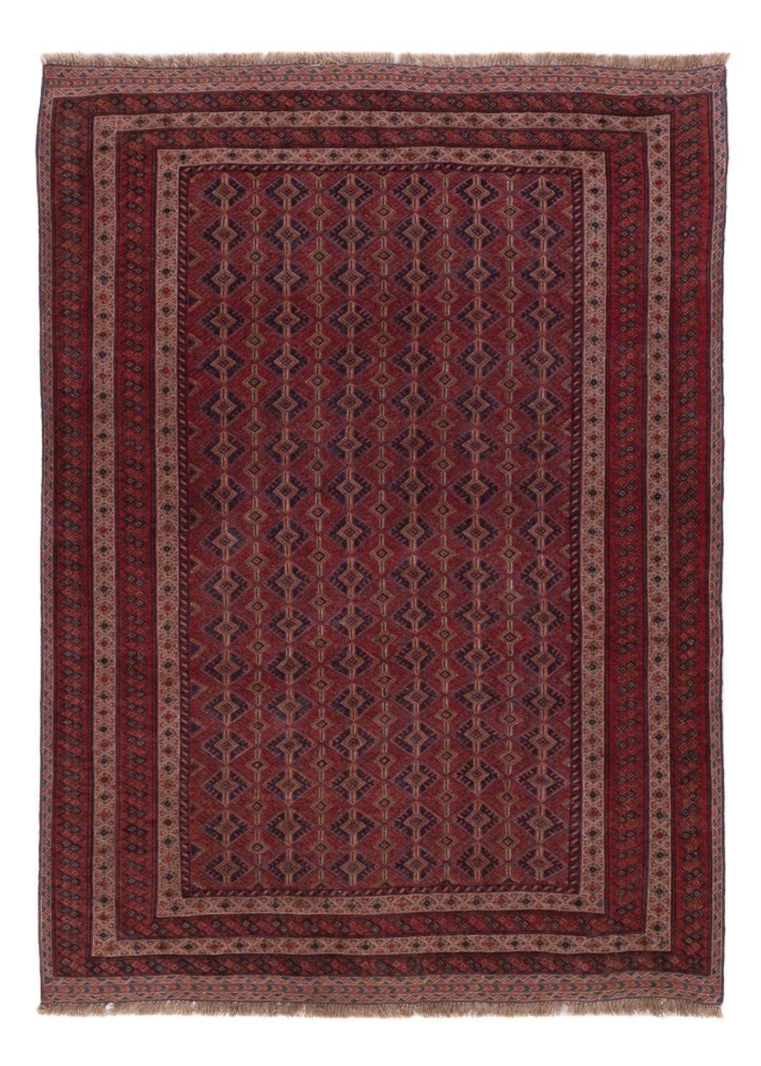 Kelim Rug - Oriental - 205 x 145 cm - dark red