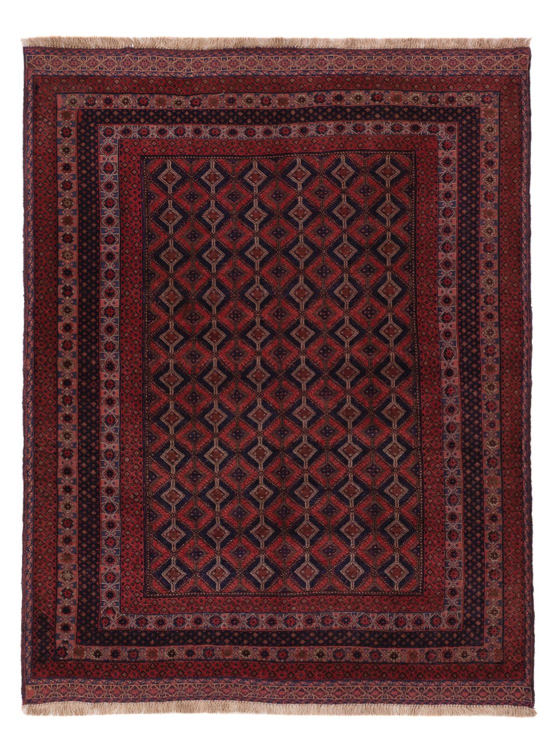 Kelim Rug - Oriental - 193 x 145 cm - dark red