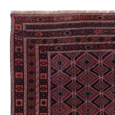Kelim Rug - Oriental square  - 170 x 159 cm - dark red