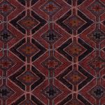 Kelim Rug - Oriental square  - 170 x 159 cm - dark red