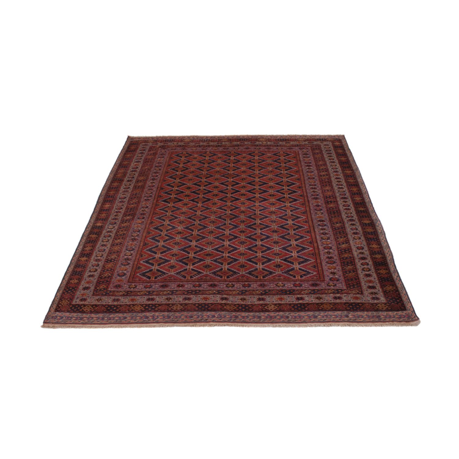 Kelim Rug - Oriental - 200 x 144 cm - dark red