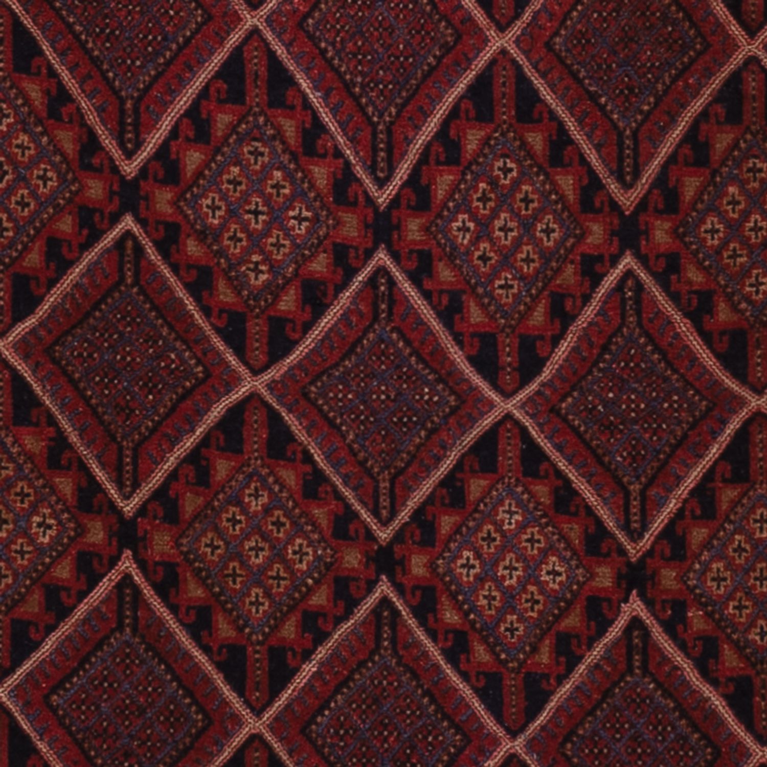 Kelim Rug - Oriental - 198 x 139 cm - dark red