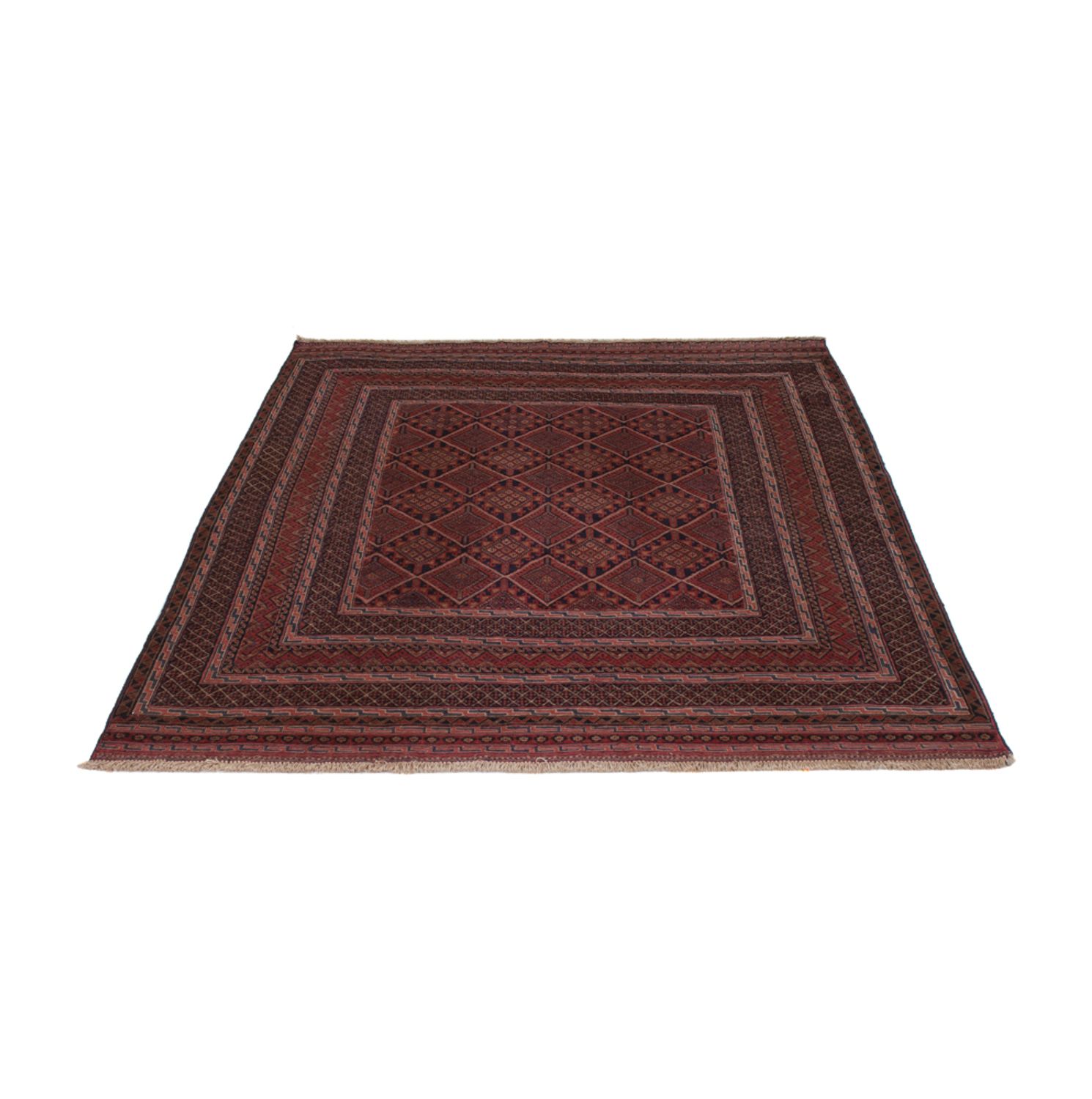 Kelim Rug - Oriental - 198 x 139 cm - dark red
