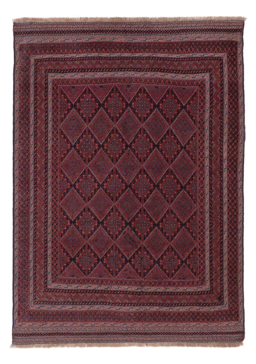 Kelim Rug - Oriental - 200 x 139 cm - dark red