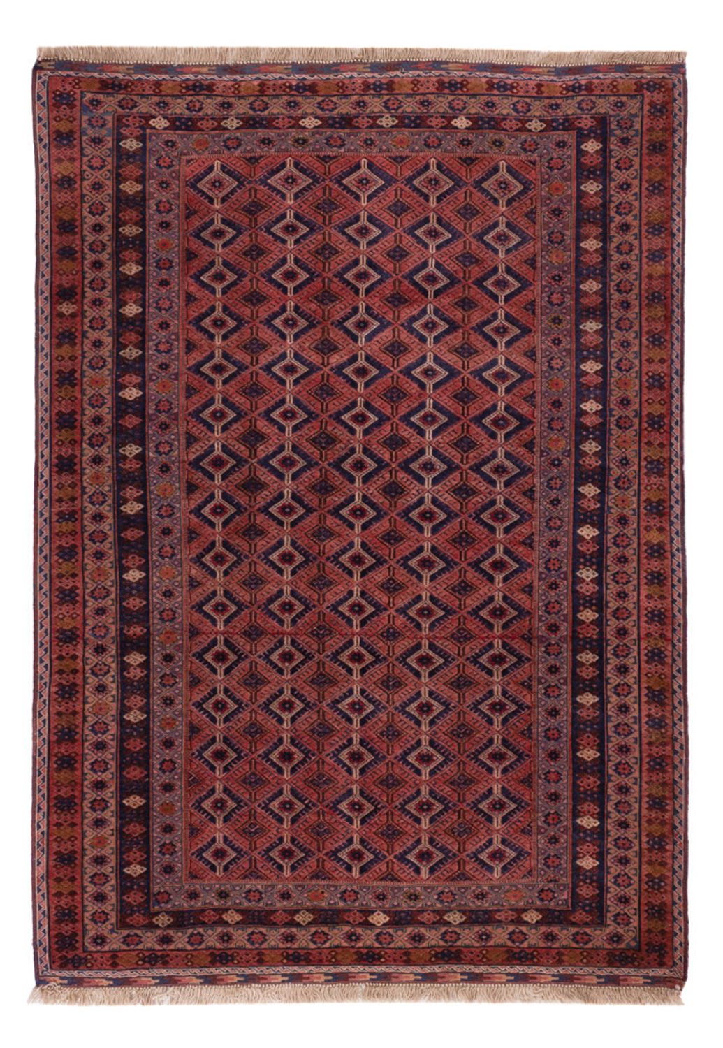 Kelim Rug - Oriental - 201 x 141 cm - dark red