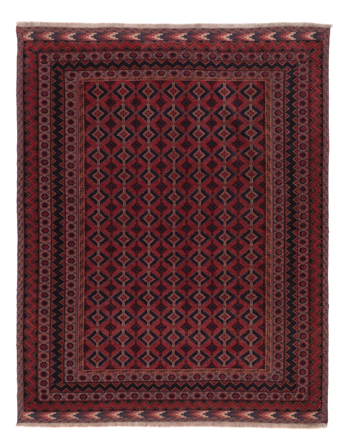 Kelim Rug - Oriental - 201 x 161 cm - dark red