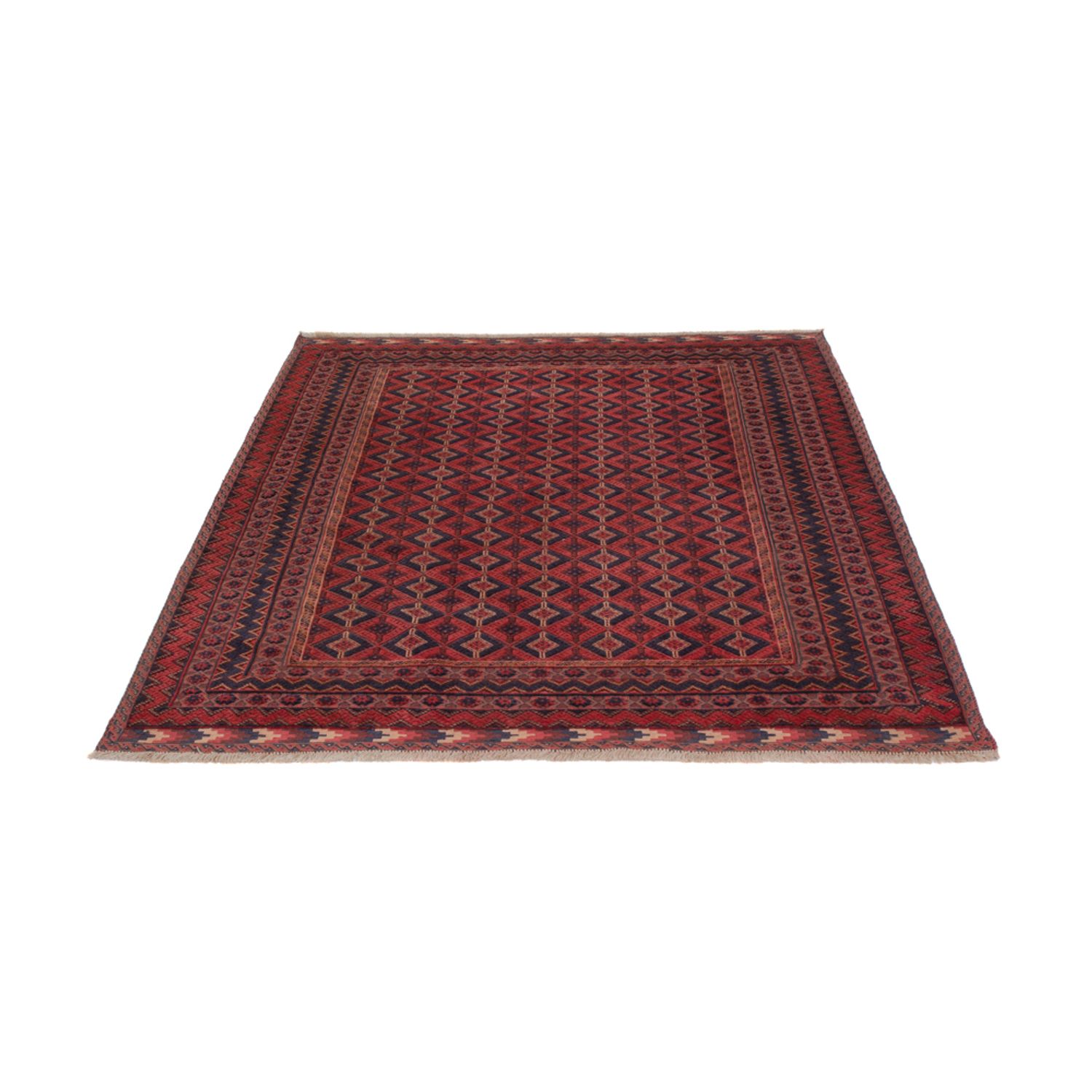 Kelim Rug - Oriental - 201 x 161 cm - dark red