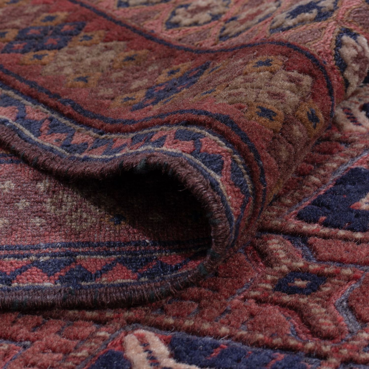 Kelim Rug - Oriental - 191 x 146 cm - dark red