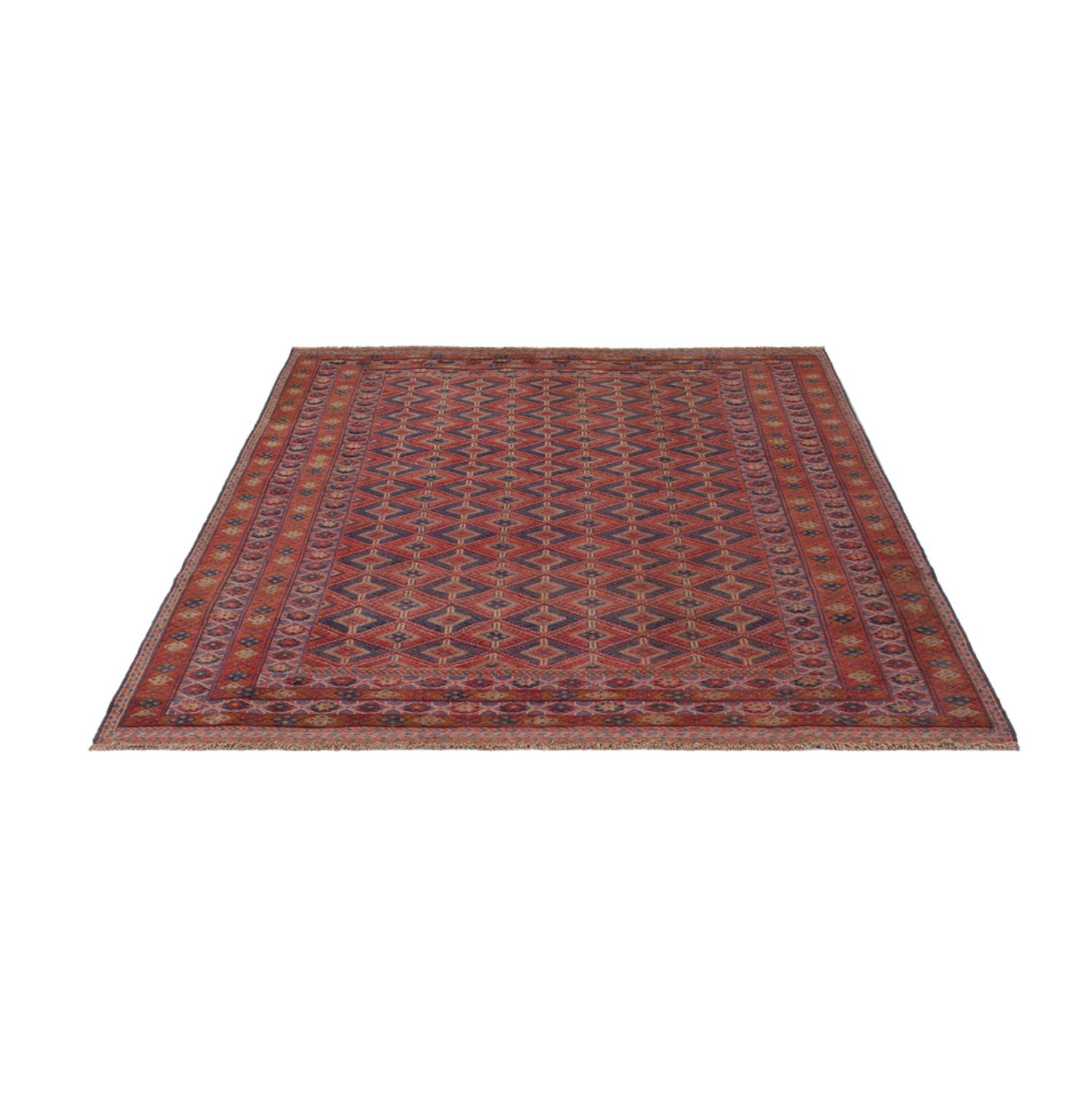 Kelim Rug - Oriental - 203 x 157 cm - dark red