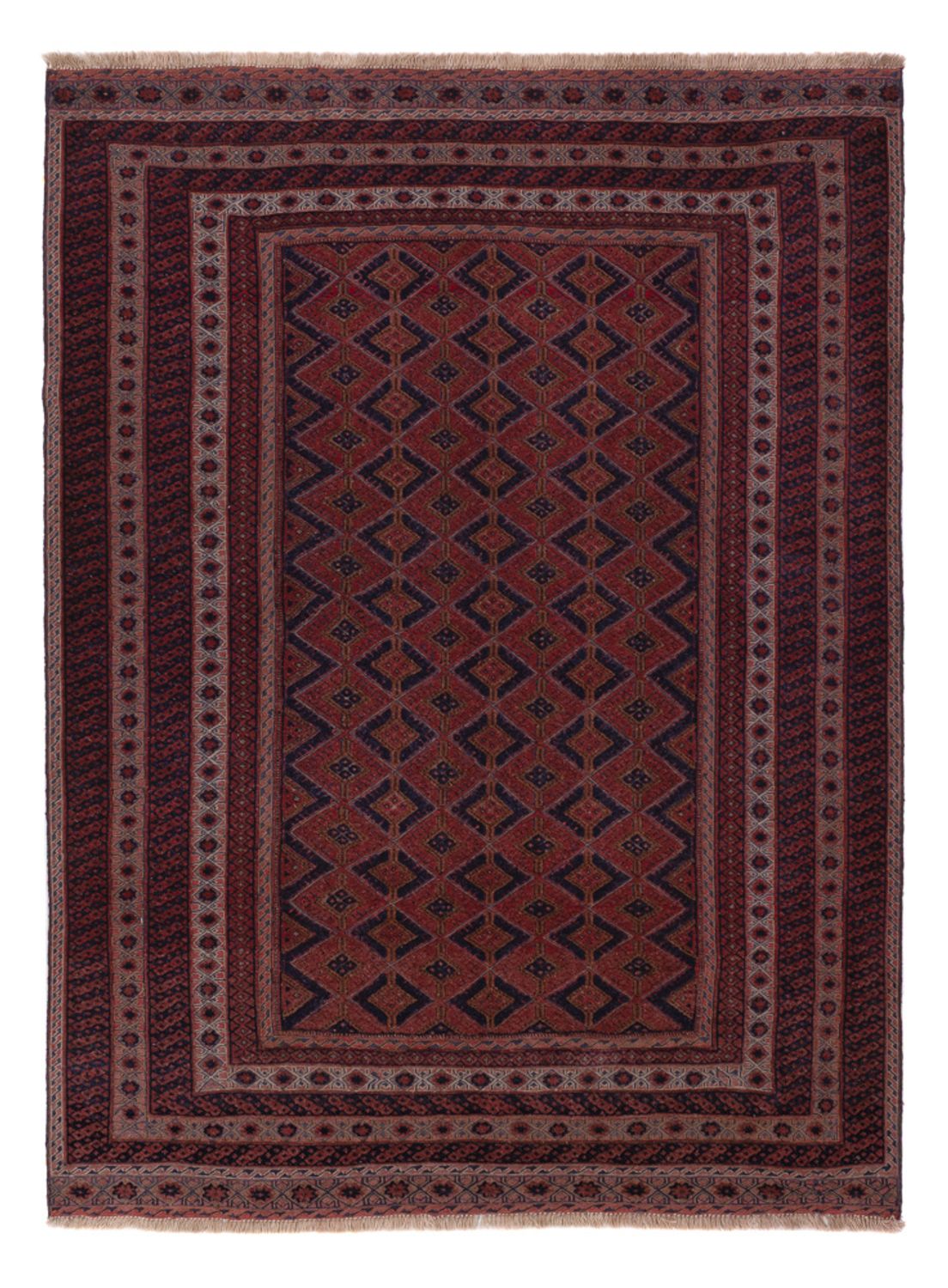 Kelim Rug - Oriental - 202 x 152 cm - dark red